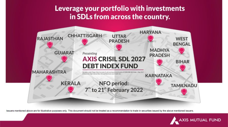 Axis Mutual Fund launches 'Axis CRISIL SDL 2027 Debt Index Fund'